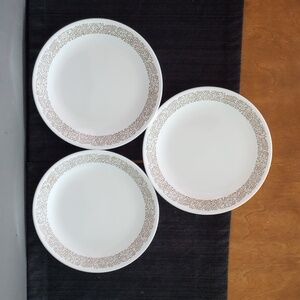 Corelle Woodland Salad Plates - Set of 3 - Vintage